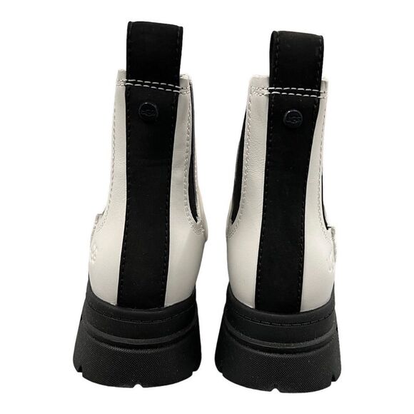 UGG BOOTS WOMEN'S 8 WHITE LEATHER ASHTON CHELSEA ‎ Waterproof Pull-on - Picture 7 of 11